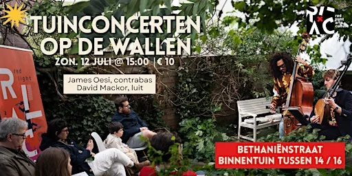 Tuinconcerten op de Wallen: barok en Zuid-Afrikaanse jazz!