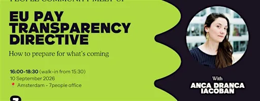 People Community Meet-Up - Be prepared for the Pay Transparency Directive
