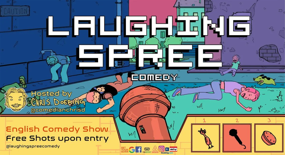 Laughing Spree: English Comedy on a BOAT (FREE SHOTS) 25.08.