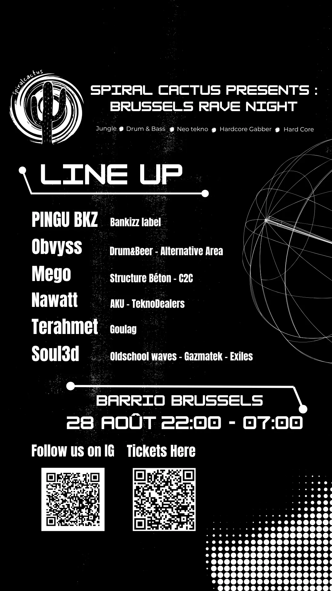 Spiral Cactus presents: Brussels Rave Night