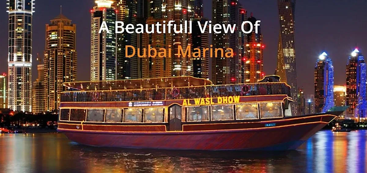 Dubai Harbour: Dhow Cruise Dubai w/ Dinner Drinks Live Music, 29th August