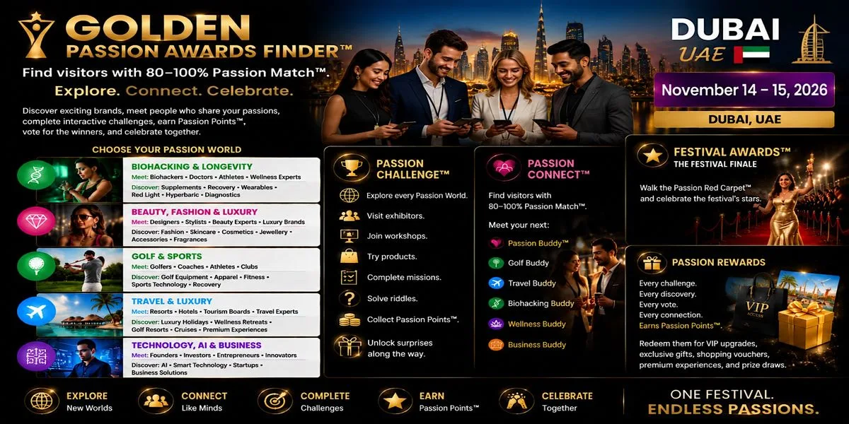 Golden Passion Awards Finder™ in Dubai, UAE