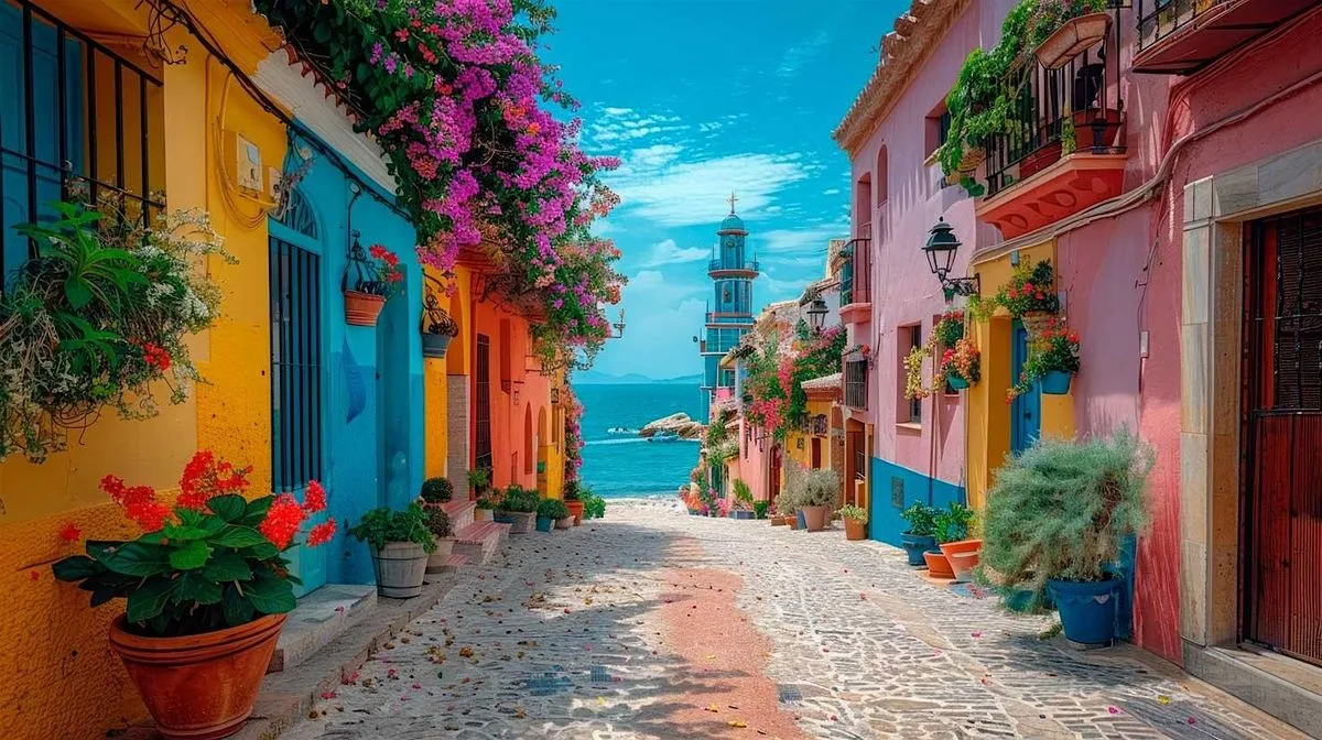 Playa de Villajoyosa – Pueblo Colorido – 25 de Julio
