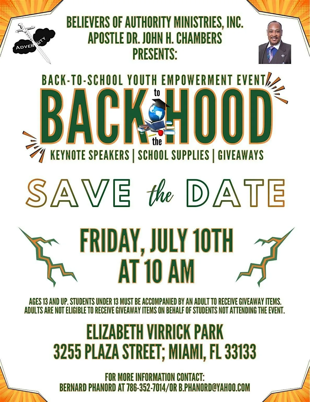 30th BACK TO THE HOOD YOUTH FORUM!