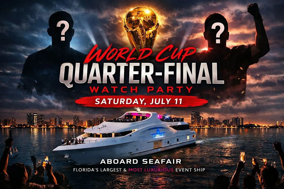July 11: Quarter-final After-Party Aboard Miami's Iconic Megayacht