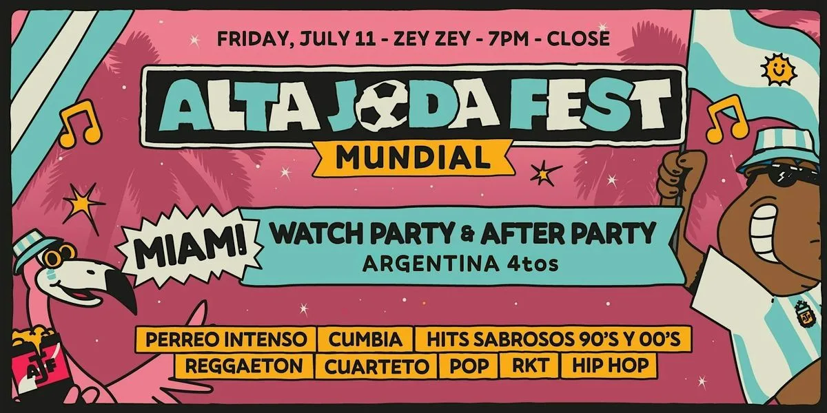Alta Joda Fest Miami  - Quarter Finals Watch Party &amp; Afterparty