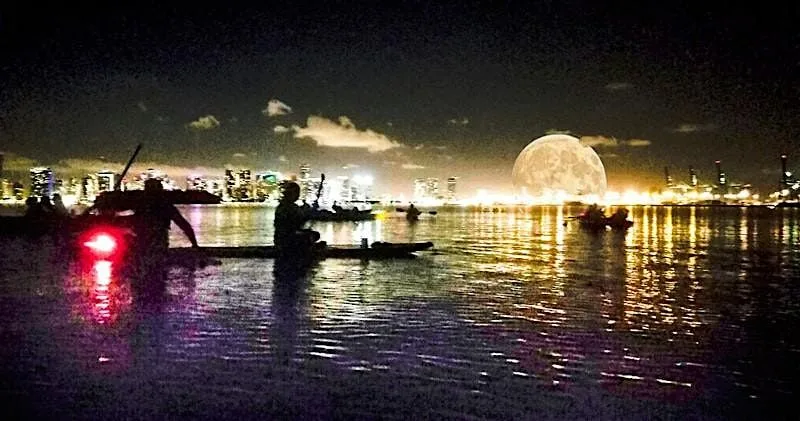 "Sturgeon Moon"  Full Moon Paddle at Miami Yacht Club  27 August 2026