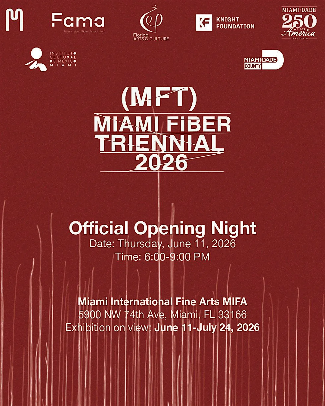 Miami Fiber Triennial 2026 Family Day: Fiber, Texture  &amp; Storytelling