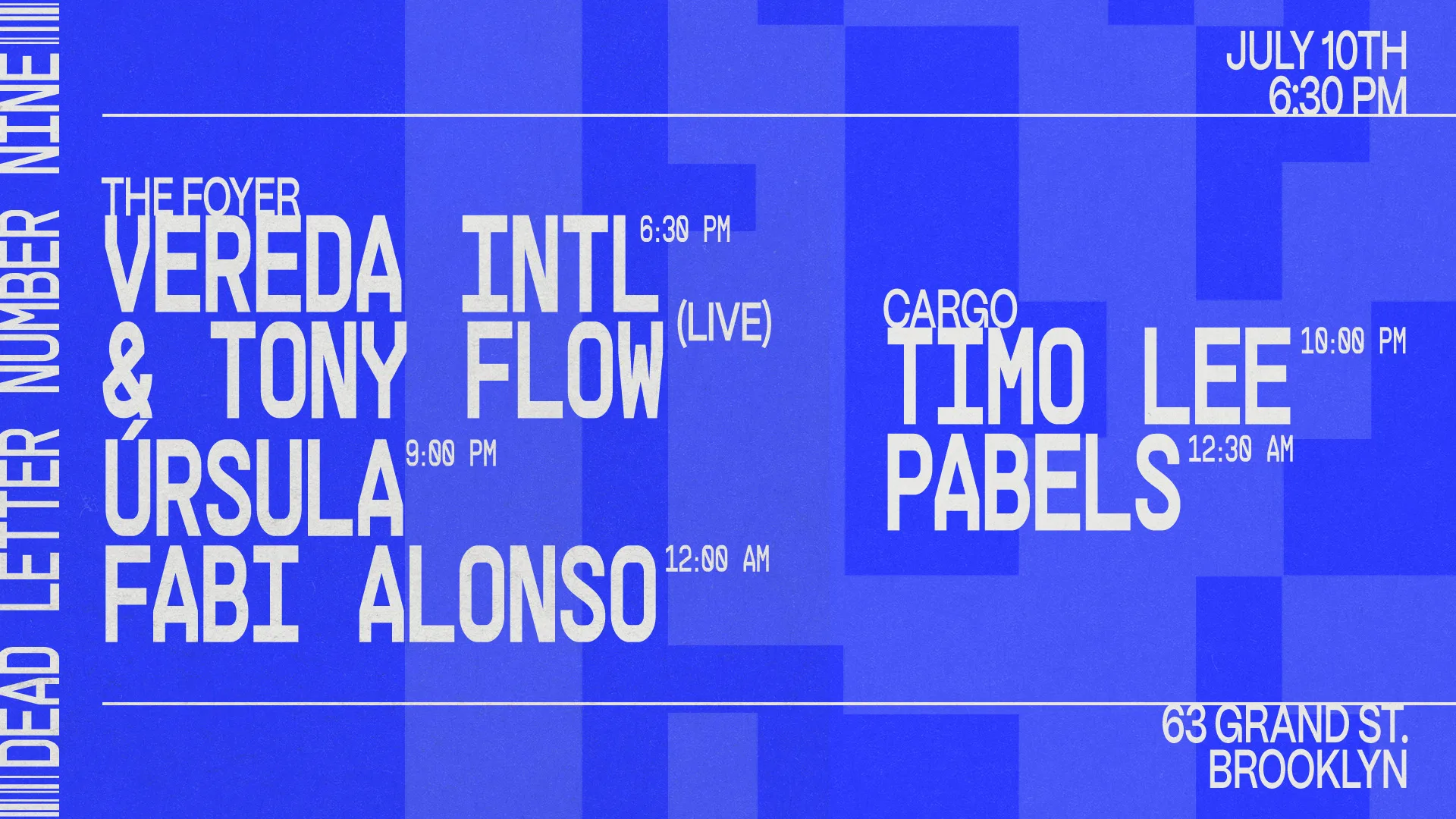 Pabels, Timo Lee, Fabi Alonso, Úrsula, Vereda INTL & Tony Flow - Dead Letter No.9